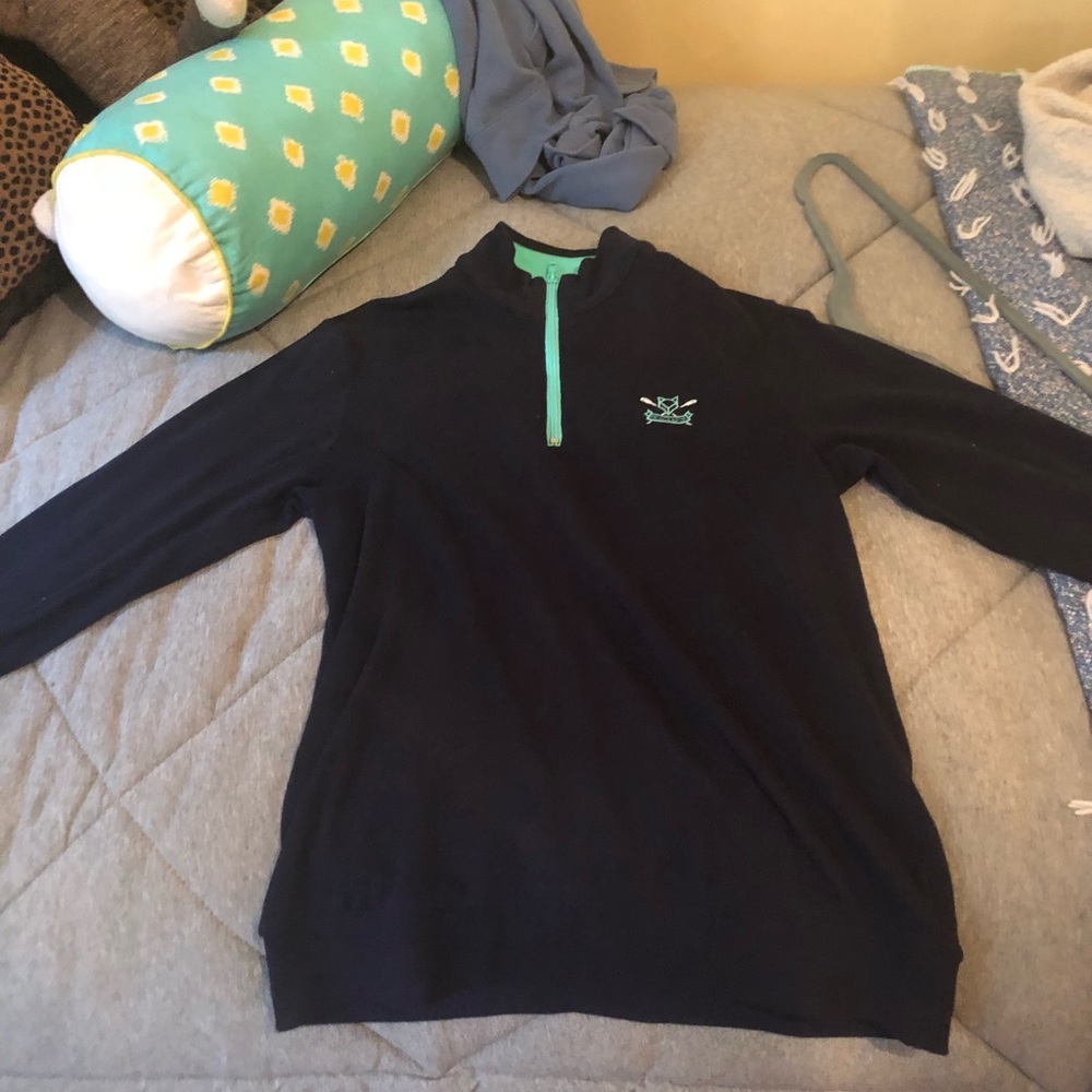 A quarter zip sweater